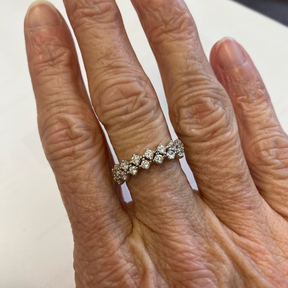 Bomb Party NWT size 7 Sterling Silver .925 Diamond CZ MSRP $218